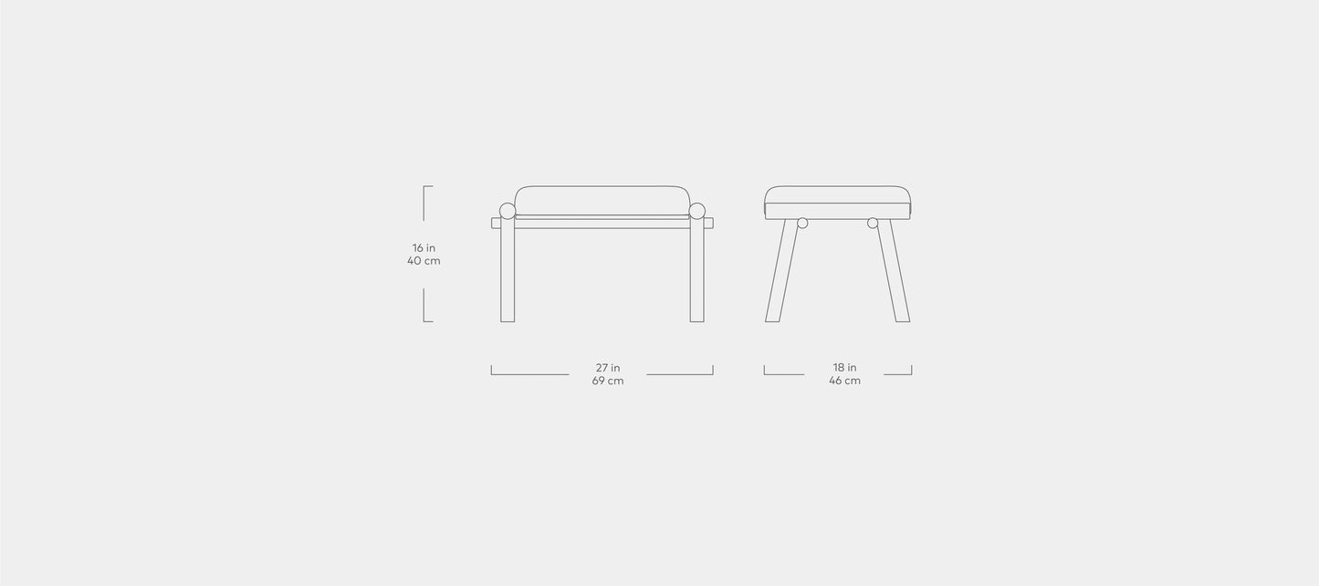 Gus* Modern Labrador Ottoman