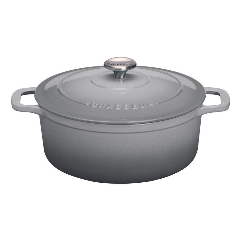Chasseur French Enameled Cast Iron Round Dutch Oven, 4.2-quart