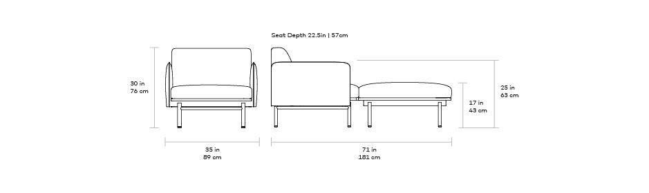 Gus* Modern Foundry Chaise