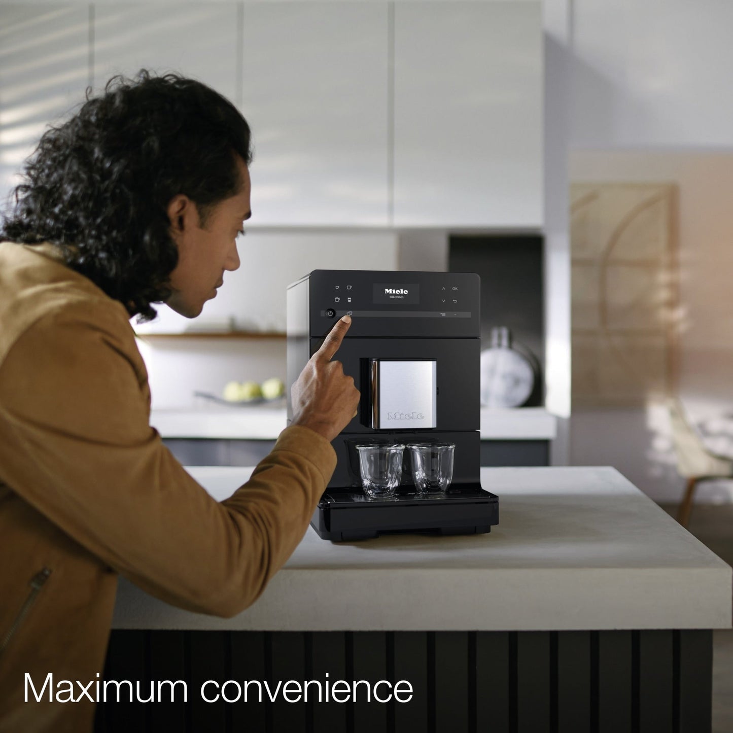 Miele CM 5310 Silence Countertop Coffee System- Obsidian Black