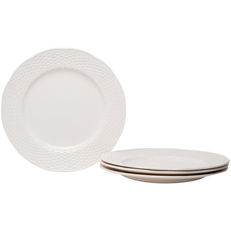 Red Vanilla Nantucket White 18Pc Dinner Set