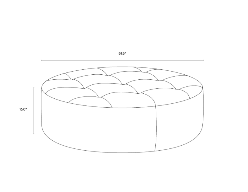 Nila Leather Ottoman