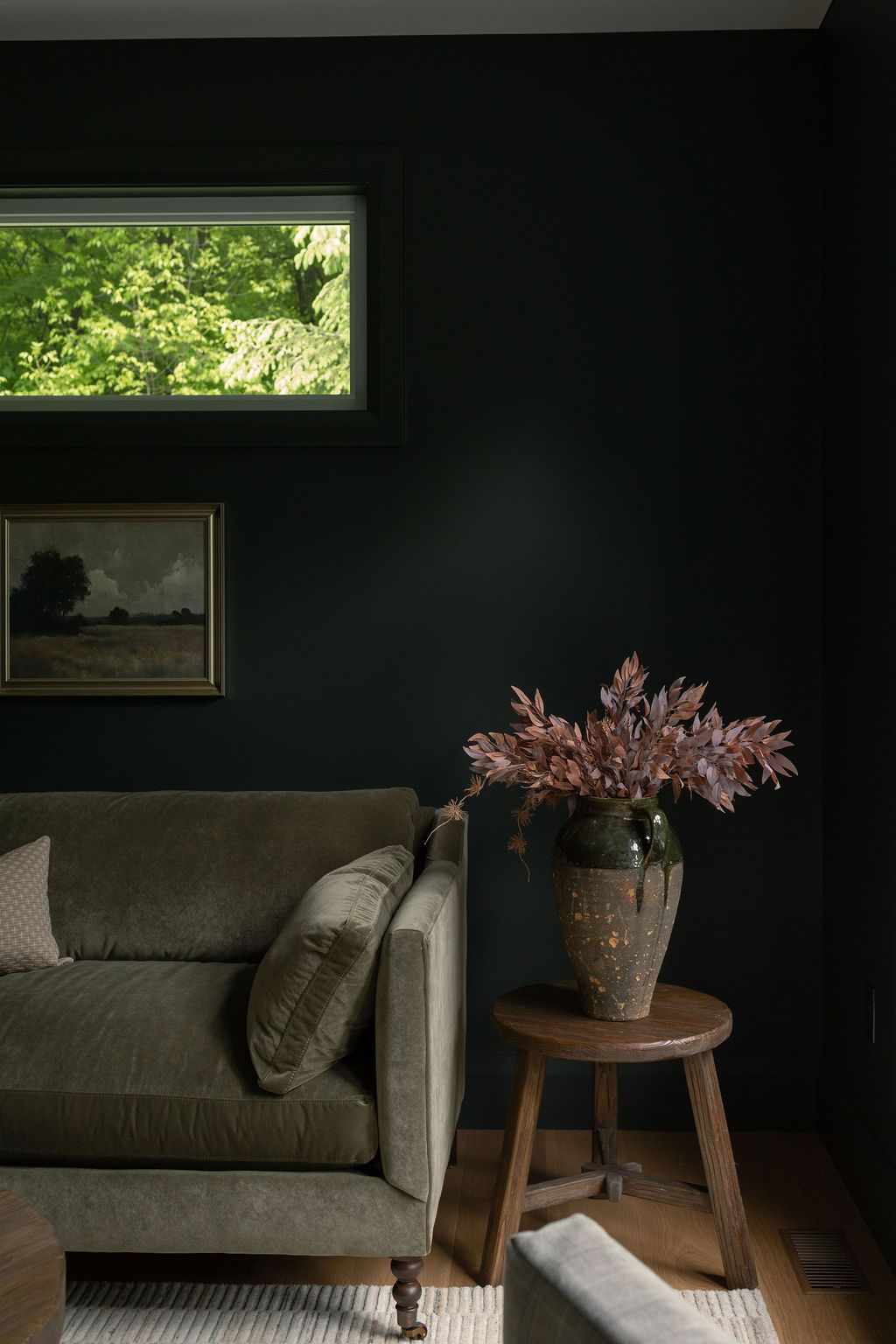 Dobbie Reclaimed Elm Wood Side Table - Espresso