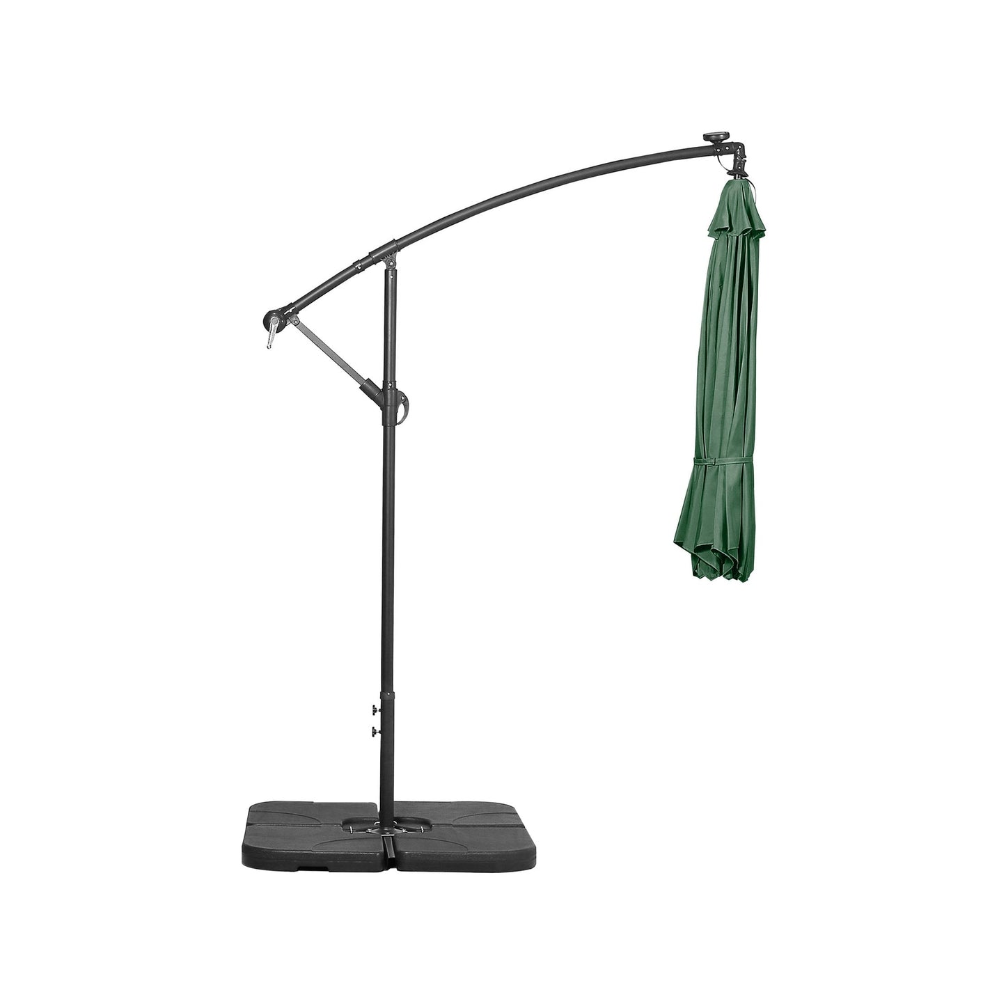 10 Ft. Solar Power Lighted Patio Umbrella with Base Stand