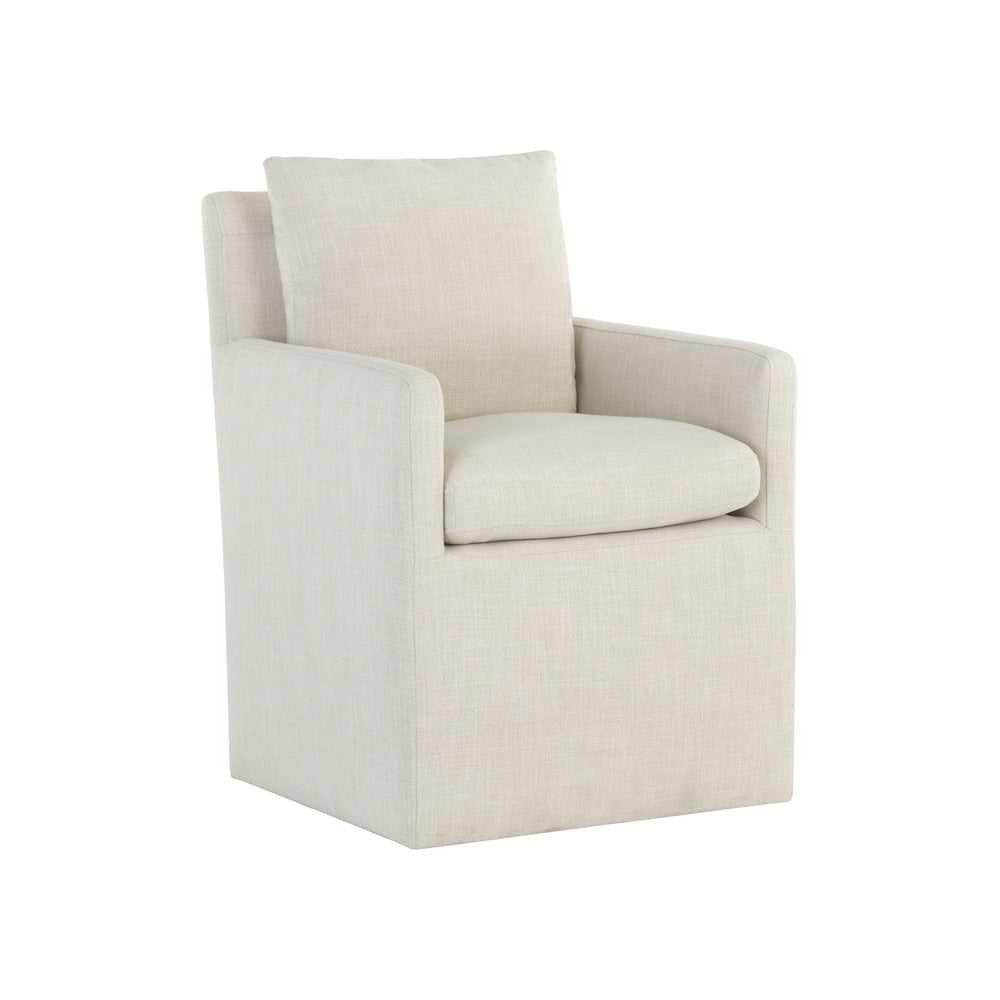 Glenris Wheeled Dining Armchair