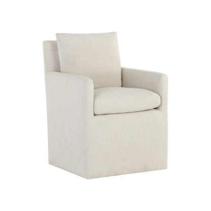 Glenris Wheeled Dining Armchair