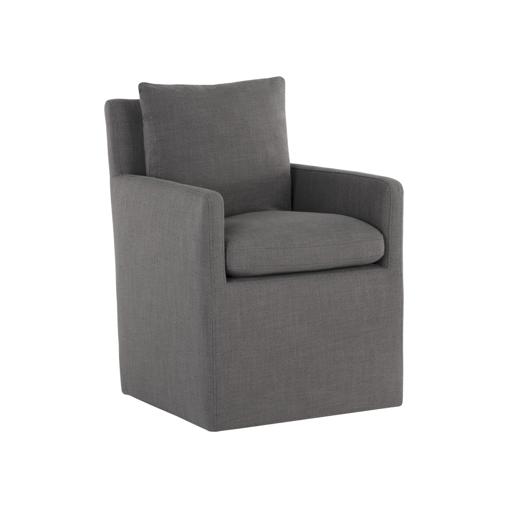 Glenris Wheeled Dining Armchair