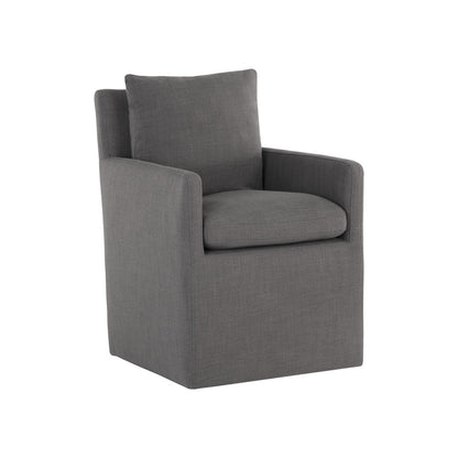 Glenris Wheeled Dining Armchair