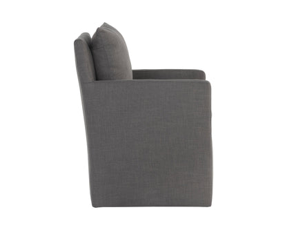 Glenris Wheeled Dining Armchair