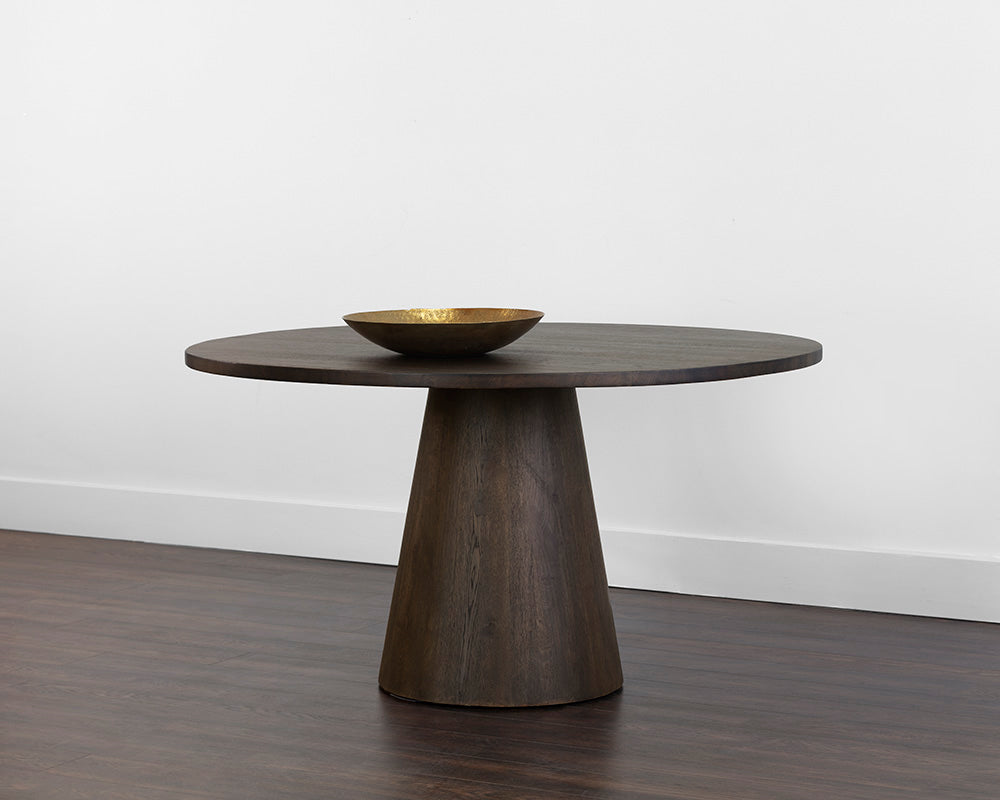 Althea Dining Table / Brown Oak