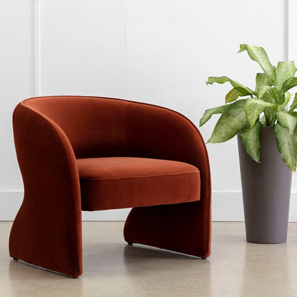 Rosie Lounge Chair - Meg Rust