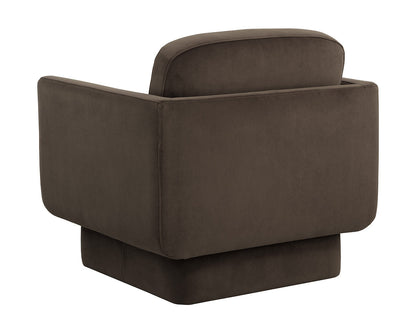 Evelyn Lounge Chair - Meg Dark Brown
