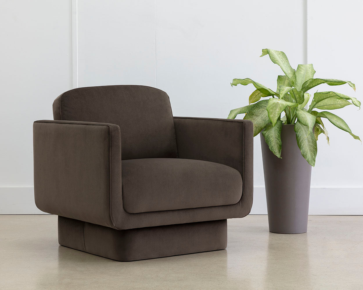 Evelyn Lounge Chair - Meg Dark Brown
