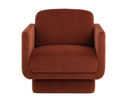 Evelyn Lounge Chair - Meg Rust