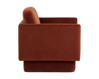 Evelyn Lounge Chair - Meg Rust