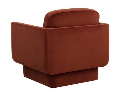 Evelyn Lounge Chair - Meg Rust