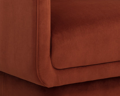 Evelyn Lounge Chair - Meg Rust