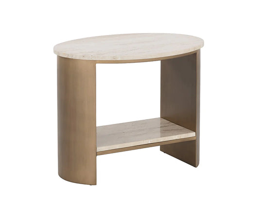Rasha End Table - Oval