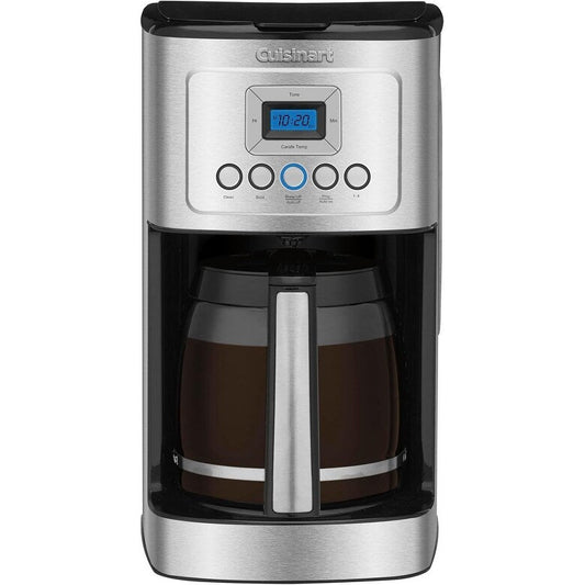 14-Cup Programmable Coffee Maker, Glass Carafe, Brew Strength Control, 1-4 Cup Setting, Stainless Steel
