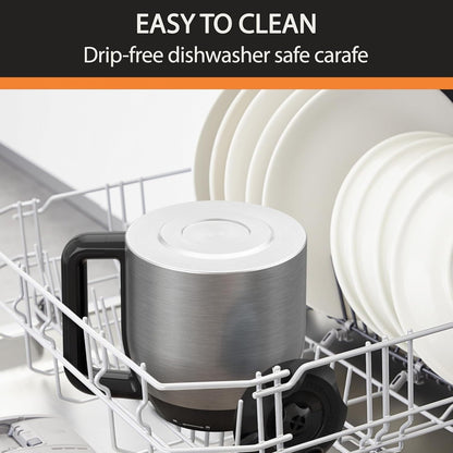 14-Cup Programmable Coffee Maker, Stainless Carafe, 3 Brew Strengths, 24H Timer, 4H Keep Warm