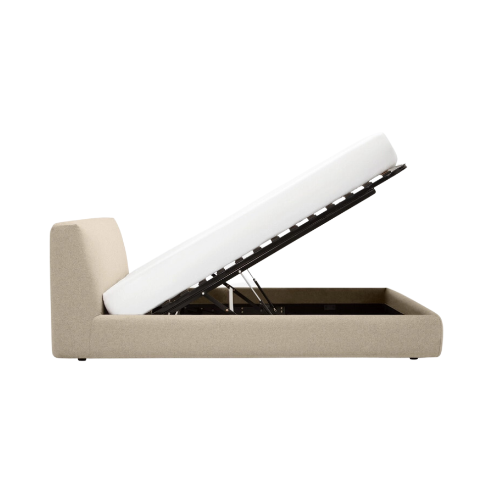Cello Queen Storage Bed - Lana Sand
