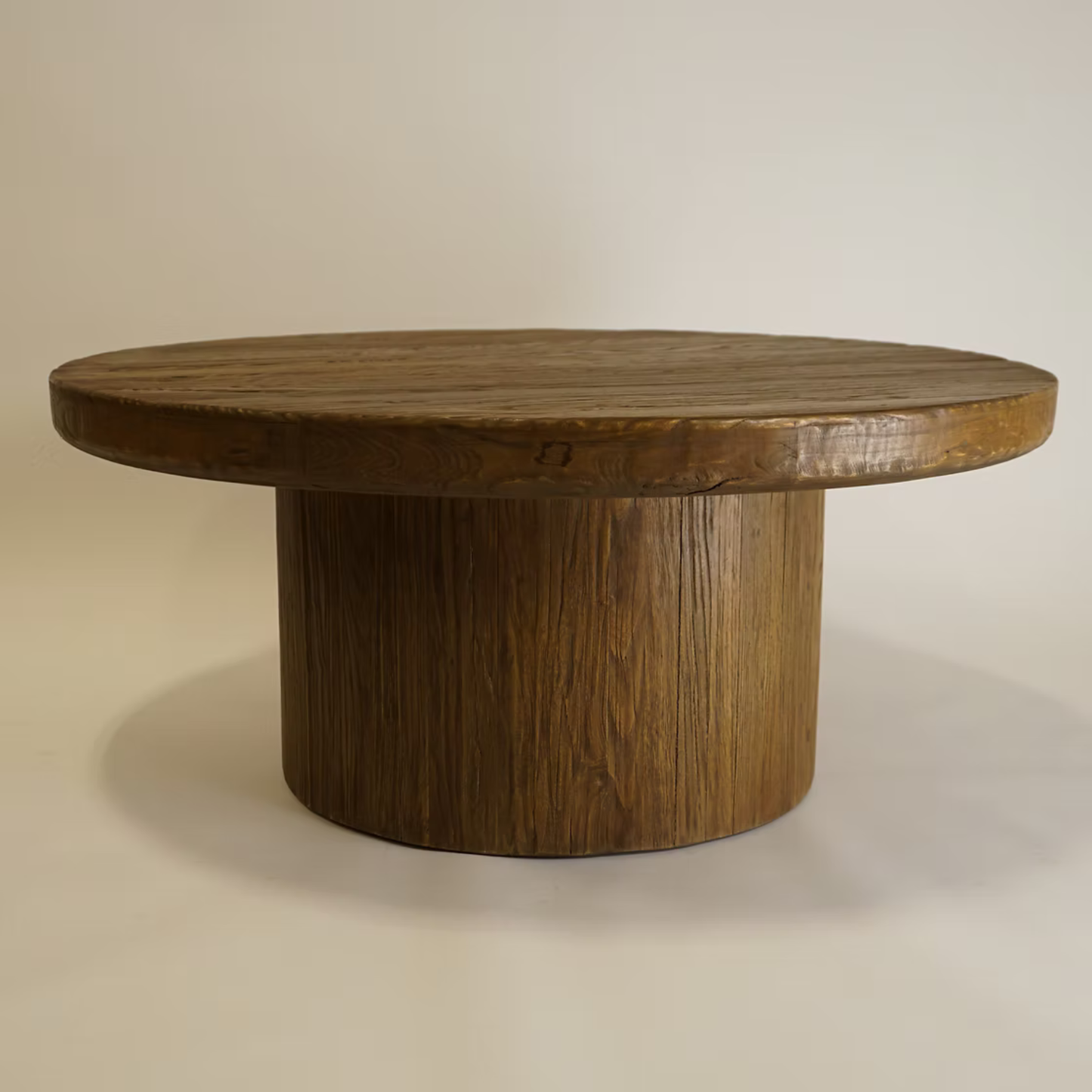 Milo Reclaimed Round Wood Coffee Table