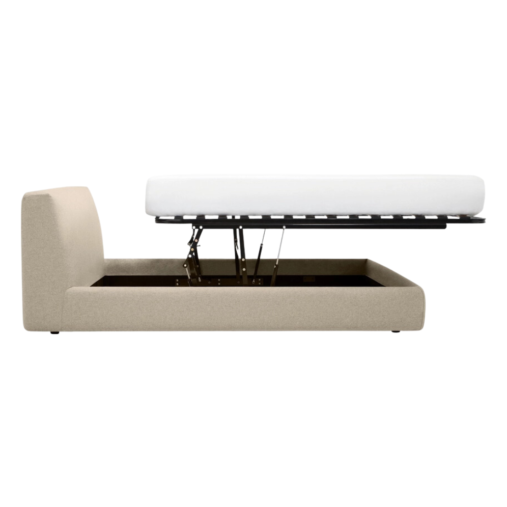 Cello Queen Storage Bed - Lana Sand