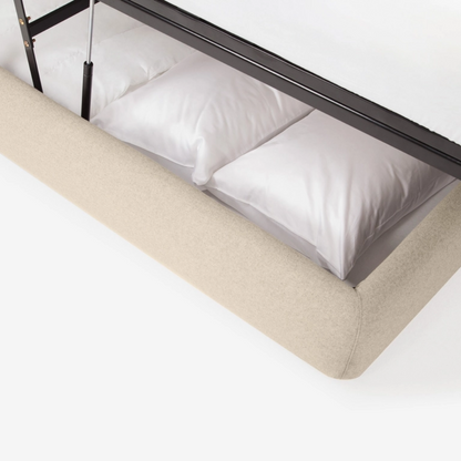 Cello Queen Storage Bed - Lana Sand