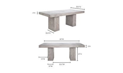 Aurelius Outdoor Dining Table - Grey