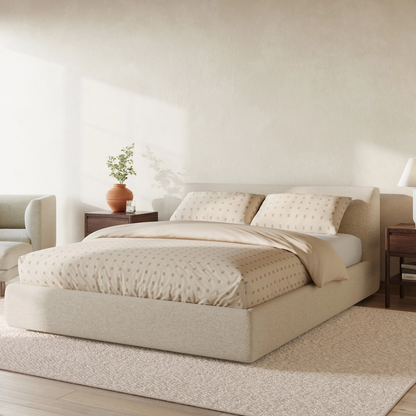 Cello Queen Storage Bed - Lana Sand