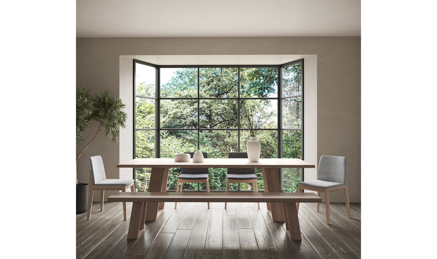 Set of two Diego Oak Dining Chair