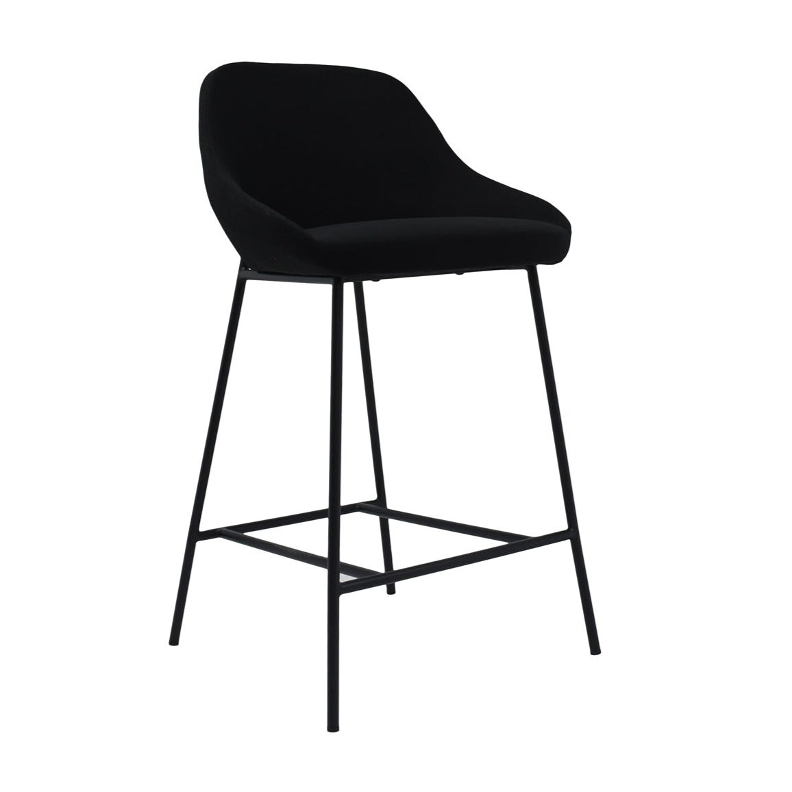 Set of Two Shelly Counter Stool - Black