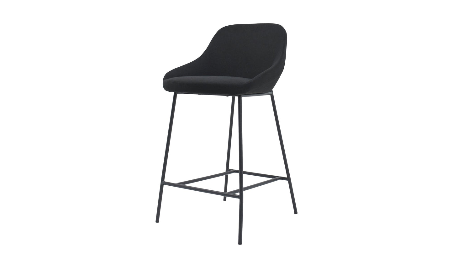 Set of Two Shelly Counter Stool - Black