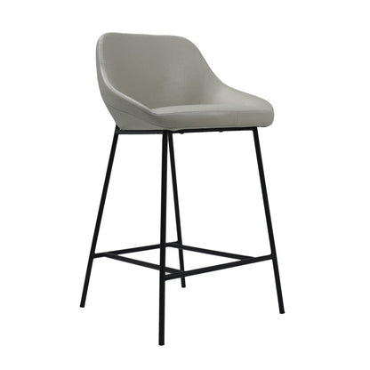 Set of Two Shelly Counter Stool - Beige