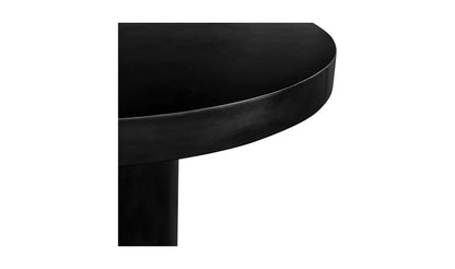 Cassi Outdoor Round Dining Table  - Black