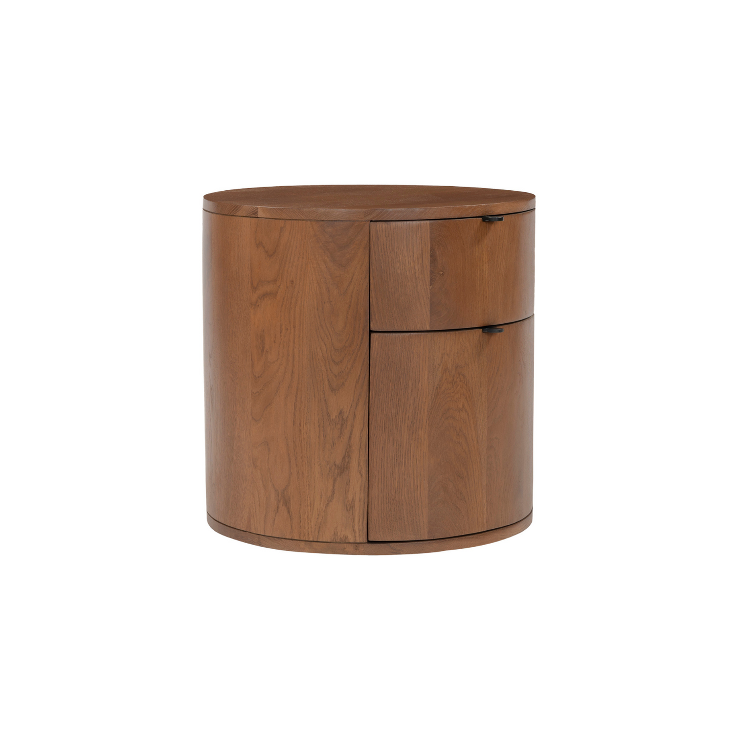 Niko Two Drawer Nightstand - Dark Oak