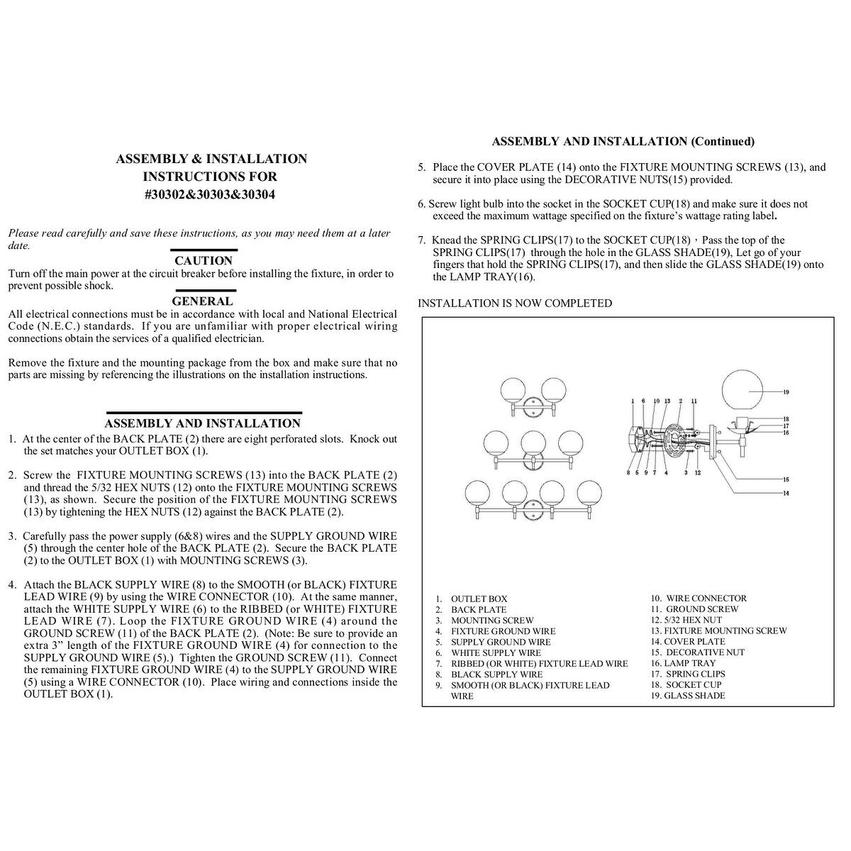 929 Lighting 3 Light Bathroom Vanity Fixture in Multiple Finishes with Opal Glass Shades