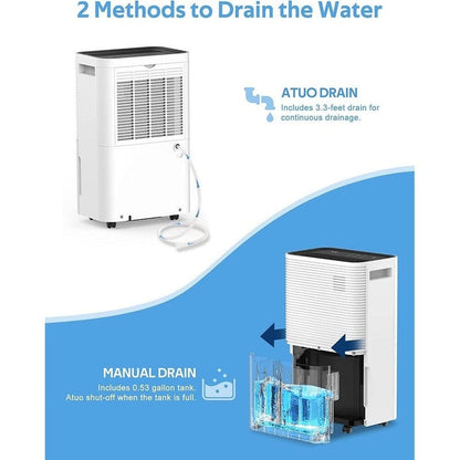 3500 Sq. Ft Dehumidifiers for Basements, Home, Large Room and Bedroom, Garage dehumidifier with Low Noise