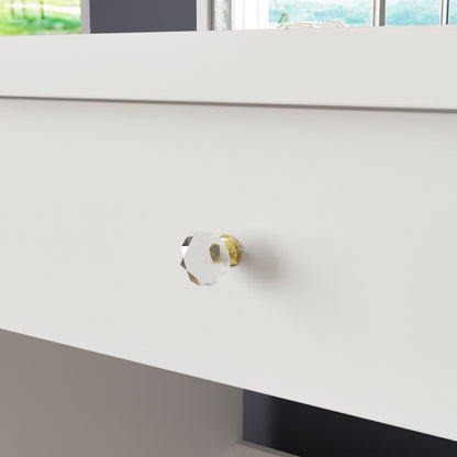 39.4'' W Dresser Makeup Vanity Set with Stool and Mirror Room