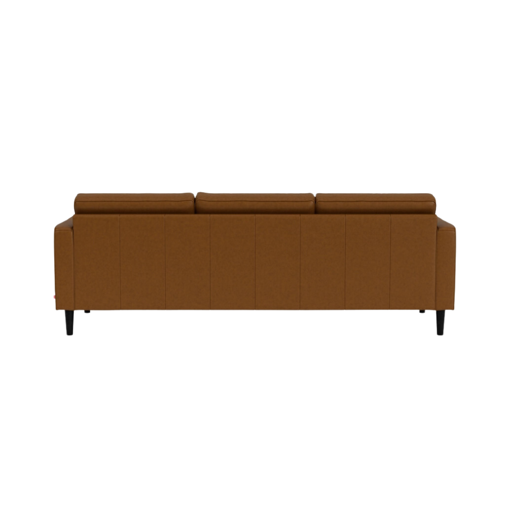 Reverie 92 Two-Piece Sectional Sofa With Extended Seat - Classic Sahara Leather