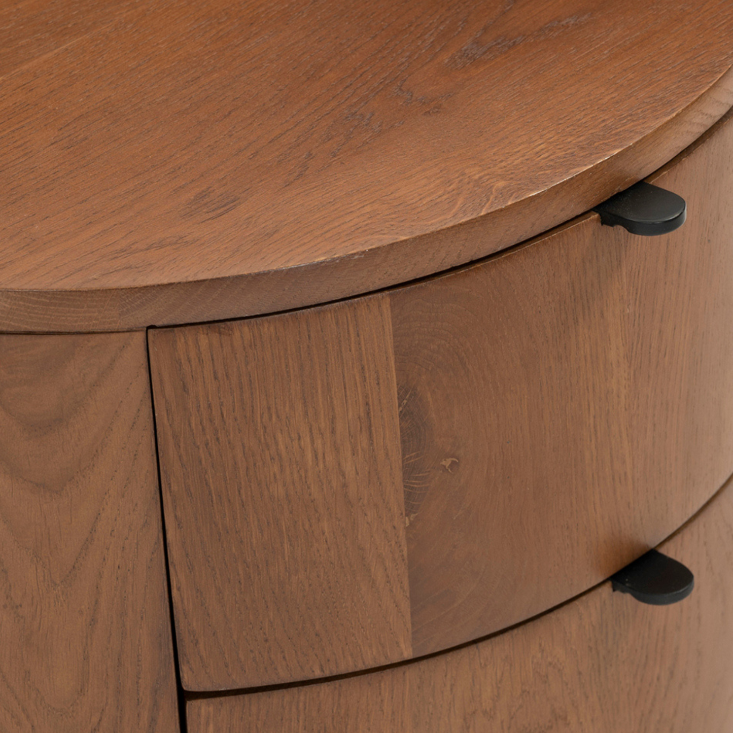 Niko Two Drawer Nightstand - Dark Oak