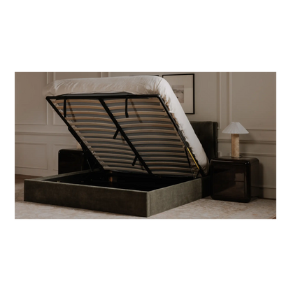 Selena Storage Bed - Olive