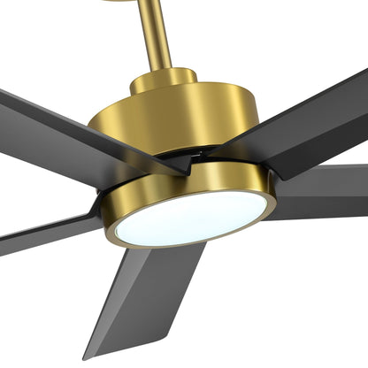 Breezary 65/52/42 5-Blade LED Ceiling Fan with Light Kit and Remote