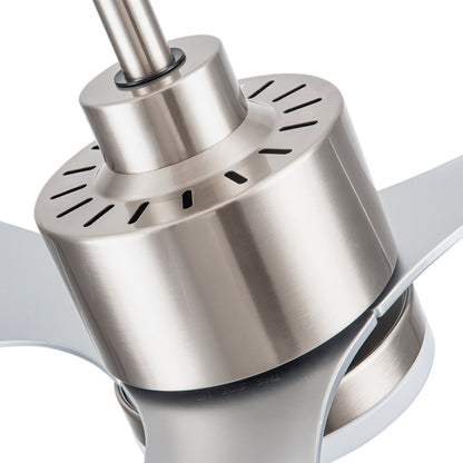 52 Inch LED Ceiling Fan with Lights Remote(3-Blade)