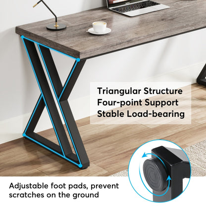 55 Heavy Duty Computer Desk, Office Desk