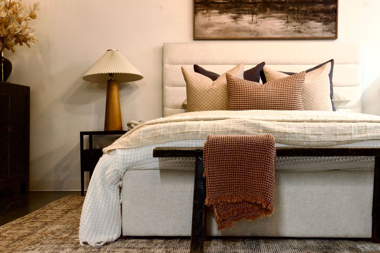 Alic Vintage Elm Wood Bench - Black