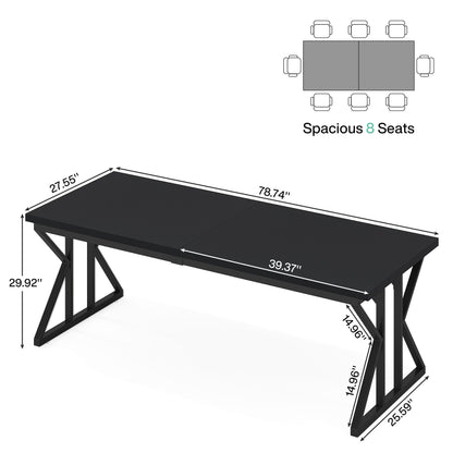 70.8-Inch Executive Desk, Large Computer Office Desk Workstation