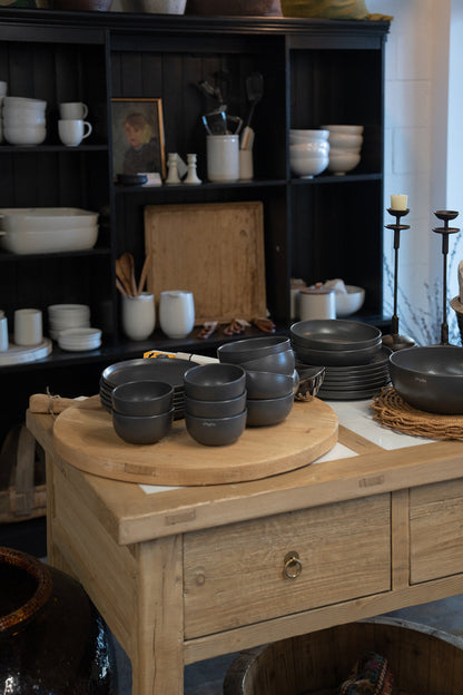 Sawyer Reclaimed Wood Island with Marble inserts