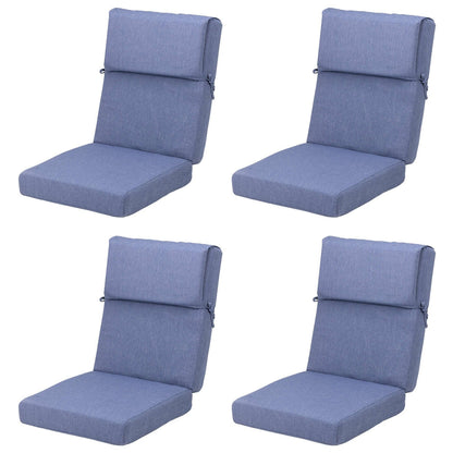 Aoodor Patio High Back Chair Cushions Set of 4, 46x21x4 Inches(Only Cushions)