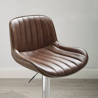 Art Leon Adjustable Height Swivel Barstool, Set of 2